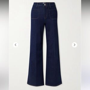 Frame High Rise Wide Leg Jeans